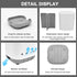 Toothbrush Holder for Bathroom,Plastic Detachable for Easy Cleaning Multi-Functional Storage,3 Slots Anti-Slip Electric Toothbrush and Toothpaste ...