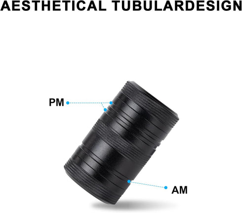 Small Daily Metal Pill Box 2 Times a Day - Waterproof Pill Container - Travel Pill Case, Portable Medicine Holder for Vitamin, Fish Oils, Suppleme...