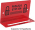 Lockout Tagout Station, Padlock Station 4.7in Length 0.4in Width Alloy Steel Holds up to 8 Lockout Locks, Lockout Tagout Locks Station for Machine...