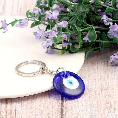 COLORFUL BLING 2-3PCS Evil Eye Keychain Good Luck Amulet Keyring Protection Charm for Purse Backpack...