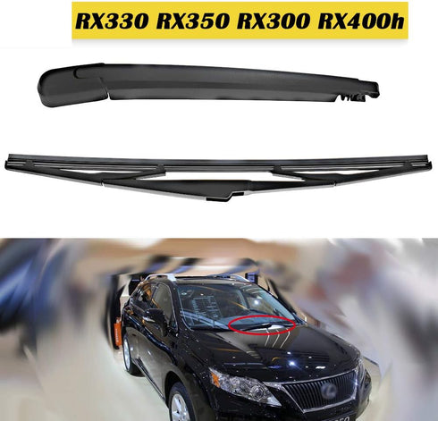 Rear Window Windshield Wiper Arm & Blade Replacement for Lexus RX330 RX350 RX300 RX400h 2004-2009 Replace#85241-0E010...