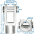 Baomain Foot flange CY-63 for foot mounting work with Pneumatic Standard Cylinder SC 63...