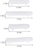 Gartful 4PCS Handle Molds for Resin Casting, Epoxy Resin Handle Molds for Serving Board, Agate Platter, Jewelry Tray, Cabinet Cupboard, Home Decor...