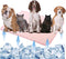 Pet Self-Cooling Dog Mat, Ice Silk Cooling Mat for Dogs, Washable, Portable (Pink, 28 * 39in)...
