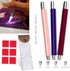 VAVCASE diamond art painting Pen with Light - 3PCS Diamond Dots Painting Tools -Lighting diamond art painting Tools 4 Pen Heads, Storage Bag-Nail ...