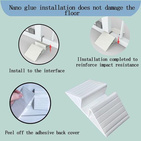 6-piece pet gate fence support feet plastic triangular isolation fence reinforcement accessories freestanding dog gate fence panel Suitable for co...