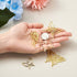 Assorted Style Open Back Bezel Charms Metal Hollow Frame Pendants Pressed Flower Charms for DIY UV Resin Jewelry Making...
