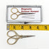 Small Embroidery Scissors With Case - Imperial Gold Decorative Handle Design, 3.5 in....