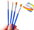 60 Pcs Paint Brushes for Kids/Students/Teens/Beginners, Watercolor/Oil/Acrylic Paint Brush Set for Art Class Painting, Plastic Handle Small Paintb...
