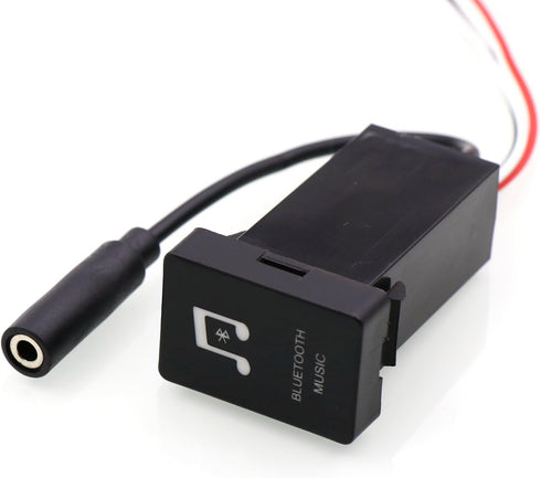 Car Bluetooth Music Adapter Module Panel Installation AUX Output Use for Toyota,Camry,Corolla,Yaris,RAV4,Reiz,Land Cruiser...