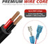 79inch Trail Camera Power Cord: DC External Power Cable,5.5x2.1mm DC Plug Compatible, Ideal for Connection with Portable Power Banks, Solar Panels...