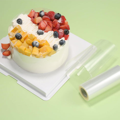 Cake Collar, 4 x 394 Inch Acetate Sheets for Baking, Transparent Mousse Frost Form Cake Kit Baking Supplies...