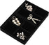DesignSter Small Jewelry Tray-Ring Organizer 2PCS Premium Velvet Rings Earrings Display Tray Storage Insert Holder for Jewelry Box, Drawer, Dresse...