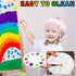22pcs Art Paint Tray Palette Plastic Pallet for Kids or Pupils to Painting, DIY Craft,Play Party at Home, Kindergarten or School, White...