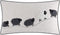 JWH Sheeps Pillow Cover Decorative Animal Embroidery Accent Pillow Case Lumbar Cushion Cotton Pillowcase for Sofa Couch Bed Living Room 12x20 Inch...
