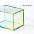 Acrylic Yellow and Green Desktop Pen Pencil Holder Cup Modren Makeup Brushes Dispenser Pencil Cup Pot Stationery Organizer for Office Supplies (Ye...