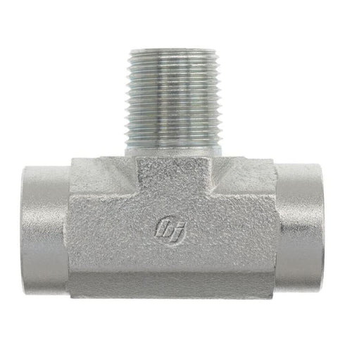 Brennan Industries 5604-06-06-06-FG Forged Steel Branch Tee Tube Fitting, 3/8"-18 NPTF x 3/8"-18 NPTF x 3/8"-18 NPTF Thread, 3/8" Female NPTF x 3/...