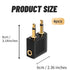 4 Pack Airplane Headphone Adapter, 3.5mm Male to 3.5mm Female Gold Plated Aircraft Headset/Earphone Adapter for in-Flight Entertainment System...