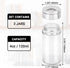 Segarty Spice Jar with Shaker Lids, 3 Pack 4 oz Glass Spice Jars with Adjustable Pour Large Holes, Empty Storage Seasoning Containers Spices Bottl...