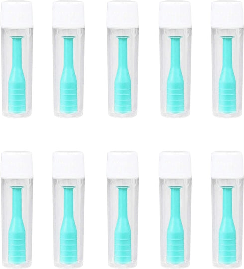 10 Pack Hard Contact Lens Remover & Insertion Tool,RGP Plunger Suction Cup for Hard Lenses(Green)...