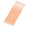 Biologix 100Pcs 10ul Disposable Inoculating Loop, Gamma Sterile Plastic Sampling Rod, Orange Polypropylene Inoculation Tool for Cell Biology and S...