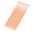 Biologix 100Pcs 10ul Disposable Inoculating Loop, Gamma Sterile Plastic Sampling Rod, Orange Polypropylene Inoculation Tool for Cell Biology and S...