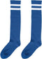 Blue Striped Knee Socks - Versatile One Size Fit - Ultimate Comfort & Style Socks Ideal For Athletics, Everyday Wear & Festive Parties - 1 Pair...