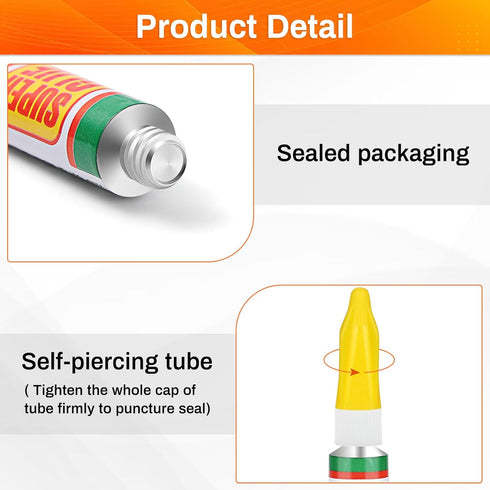 3g X 6 Pack Super Glue for Single Use, Super Fast Strong Adhesive Cyanoacrylate Glue with Anticlog Cap. for Micro Precising Controlled Jewelry Rep...