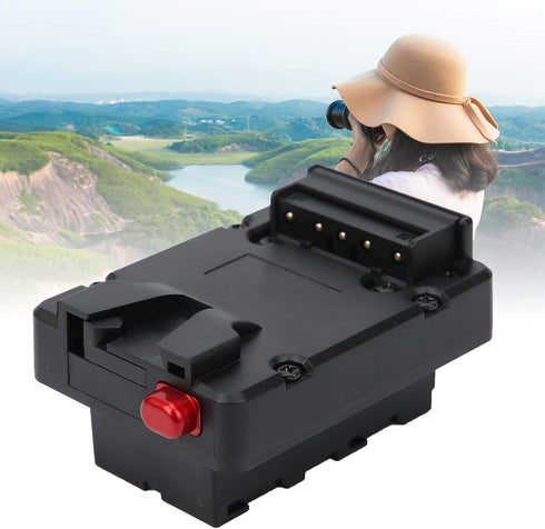 V?Lock Battery Adapter V Mount to NP?F V Mount Battery Adapter NP-F Battery for V Mount Battery Supply Monitor Camera...