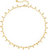 Dainty Gold Choker Necklace 14k Gold Plated CZ Leaf Drop Beads Chain Chokers Handmade Delicate Simple Necklaces Jewelry...