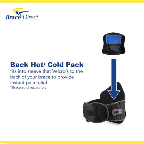 Brace Direct Hot/Cold Pack Insert for Most Back Braces- Rapid Back Pain Relief- Hot/Cold Therapy Gel Back Reusable Ice Pack for Lower Back...