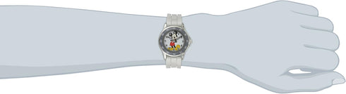 Mickey Mouse Kids Analog Time Teacher Watch, Easy-Read Dial, Fun Educational Watch, Silicone Strap, Red, White, and Grey Options...