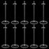 10 Pcs Acrylic Doll Stands Display Holder for 11" to 13" Dolls and Action Figures Doll Accessories...