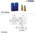 10 Pairs Amass EC3 Battery Connector Plugs,3.5mm Banana Plug Female Male Bullet Connector with 14 Gauge Silicone Wire for RC ESC LIPO Battery Elec...