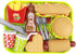 Pretend Play Fast Food Set, Play Food for Kids Kitchen - Play Kitchen Accessories - Toy Foods with Play Burger and Hot Dog Plastic Food for Preten...