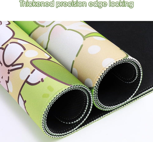 PERFECTSIGHT Green Marble Large Mouse Pad, Cute Desk Mat, Aesthetic Keyboard Computer Gaming Mouse Pad, Full Desk Mousepad Non Slip Writing Pad fo...