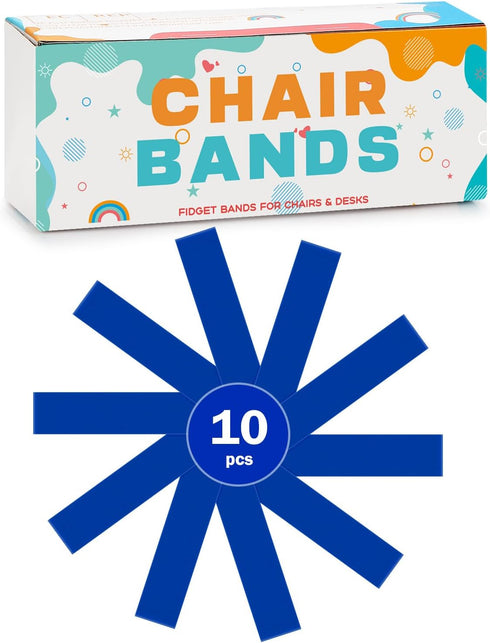 10 Pack Chair Bands for Kids with Fidgety Feet, Classroom Must Haves, Flexible Seating Chair Bands for Sensory Focus, Fidget ADHD Autism School De...
