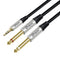 DTECH 5ft 3.5mm to 1/4 Adapter Audio Stereo Cable TRS 1/8 to Dual Quarter Inch TS 6.35mm Y Splitter Guitar AMP Aux Cord for Headphones Jack Laptop...