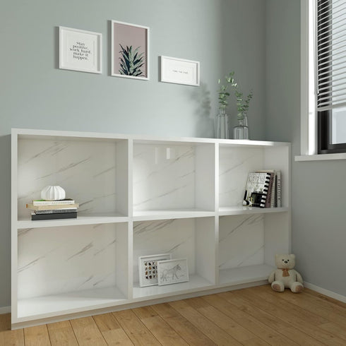 YENHOME White Marble Contact Paper for Countertops Self Adhesive Counter Top Covers Glossy Marble Countertop Peel and Stick Waterproof Decorative ...