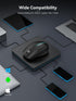 Bluetooth Wireless Mouse - (BT1/BT2+USB) Tri-Mode High Performance, Rechargeable, Quiet Click, Multi-Device Compatibility for Laptop, Computer, Ma...