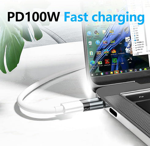 USB C Magnetic Adapter 24 pin Straight 2 Pack PD 100W Fast Charging 10Gbs Data Transfer USB3.1...