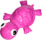 Small Fuchsia 3-Play Turtle Dog Toy with Ecolast Recycled Material - Tough & Sustainable Chew Toy for Dogs & Puppies/Treat Dispenser/Floats above ...