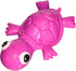Small Fuchsia 3-Play Turtle Dog Toy with Ecolast Recycled Material - Tough & Sustainable Chew Toy for Dogs & Puppies/Treat Dispenser/Floats above ...