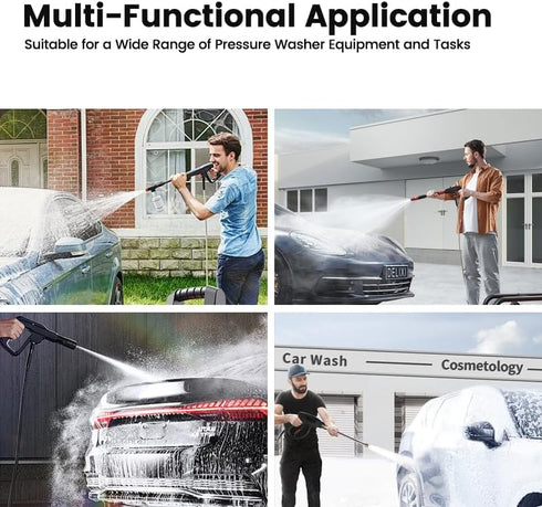 2 PCS pressure washer coupler 1/4 inch Quick Connect to Female NPT 5000 PSI Solid Brass Fitting for Wand Hose Gun Power Washer Parts and Accessori...