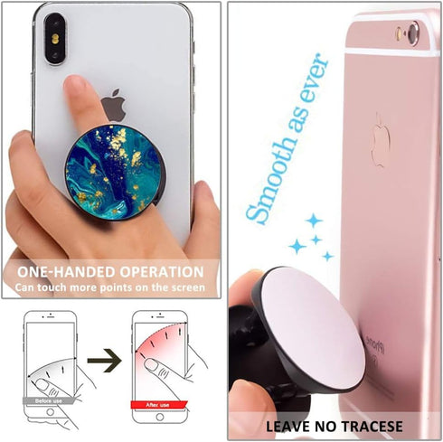 4 Pack Phone Grip,Cell Phone Holder for Smartphone,Finger Expanding Kickstand Stand - Pink Purple Rose Gold Marble......