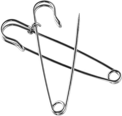 30 Pack Large Safety Pins, 2.75" Heavy Duty Blanket Pins for All Kinds of Handicrafts, Clothing, Blankets and Other Materials as Well as DIY Craft...