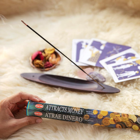 Attracts Money - Box of Six 20 Gram Tubes - HEM Incense...