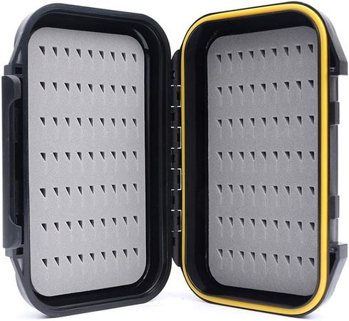 ORIONE Waterproof Portable Fly Fishing Box Easy Grip Foam Jig,Fly Fishing Case,Large Capacity and Pocket Sized?Fly Boxes for Fly Fishing and Trout...