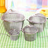 Chained Lid Spice Seasoning Bag Mesh Ball Shape Tea Filter Basket Infuser Tea Strainer Stainless Steel Kitchen Tools by Xiaolanwelc-Set of 4PCS...