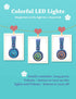 iClever Kids Bluetooth Headphones LED Light Up with Safe Volume, 25H Playtime, Stereo Sound Mic, Bluetooth 5.0, Foldable, On Ear Kids Wireless Hea...